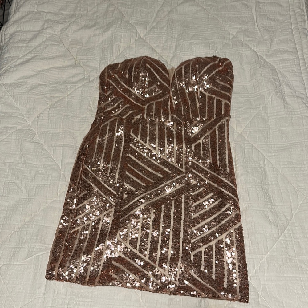 Rose gold homecoming dress